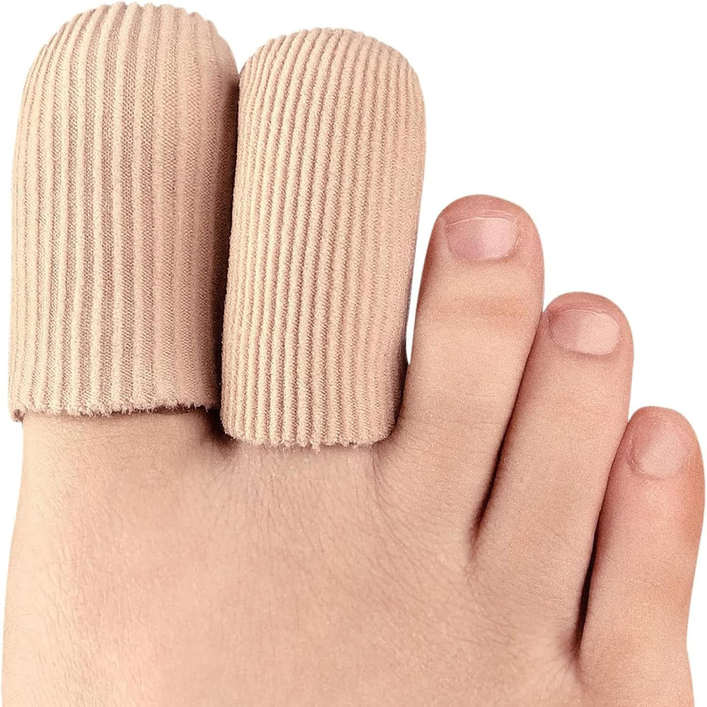 Bukihome 8 Piece Toe Protectors front view showing fabric sleeve surface