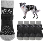 SCENEREAL Dog Socks to Prevent Licking Paws for Hot/Cold Pavement Anti Slip, Dog Shoes for Hardwood Floors, Dog Boots & Paw Protectors with Grippers for Small Medium Large Senior Dogs - Image 14