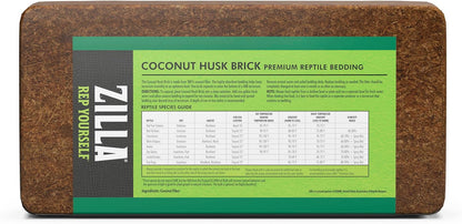 Zilla Coconut Husk Brick, Organic Bedding for Reptiles, Made with 100% Coconut Fiber, Ideal for Tropical Habitats and Egg Incubation - Image 9