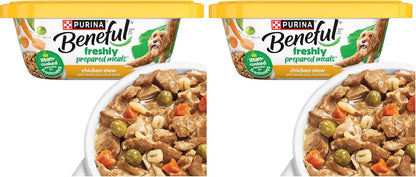 Purina Beneful Wet Dog Food Freshly Prepared Meals Beef Stew with Peas, Carrots, Rice, and Barley - (Pack of 8) 10 oz. Tubs - Image 14