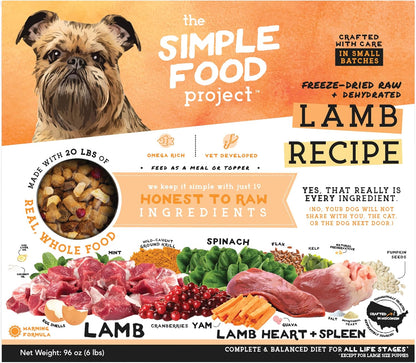 Simple Food Project - Beef & Salmon Recipe - Freeze Dried Raw Food for Dogs - 48oz - Image 10