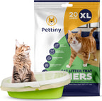 Pettiny 20 Cat Litter Box Liners with Drawstrings - Scratch Resistant Cat Litter Bags for a Medium and Large Litter Pan - Image 9