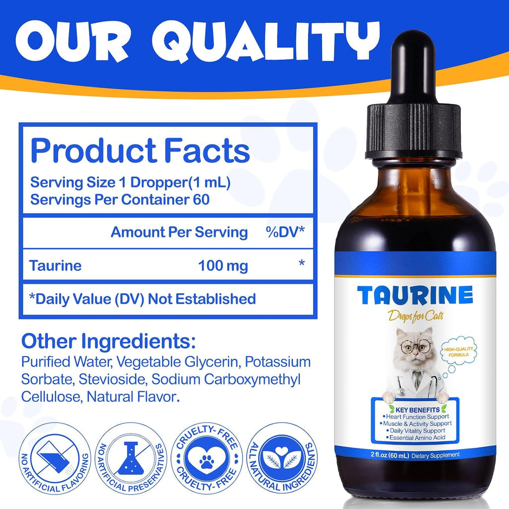 Fangcun cat liquid taurine bottle with dropper for easy food mixing