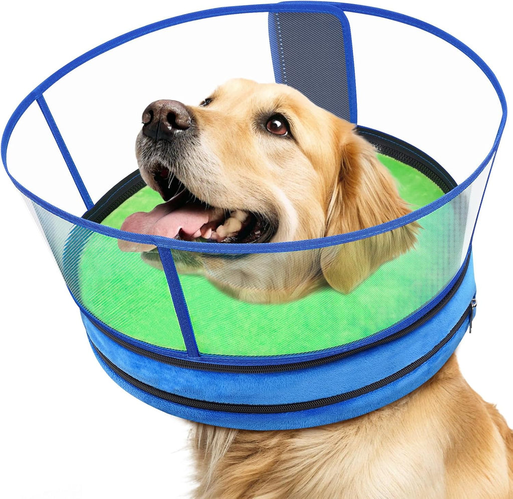 Sponge dog cone alternative preventing wound licking for medium to large pets