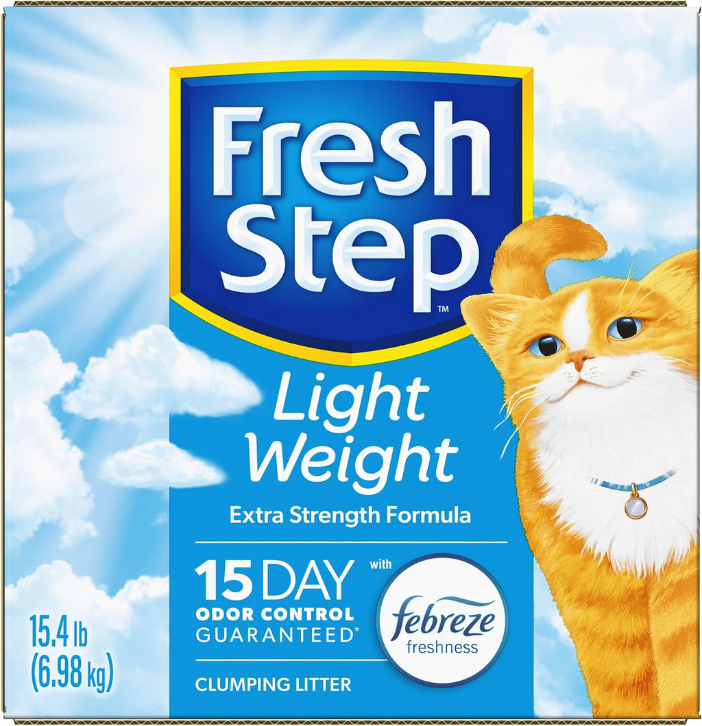 Fresh Step Light Weight Clumping Litter, Extra Strength Formula With Febreze Freshness, 15.4 lb. Box (Package May Vary) - Image 13