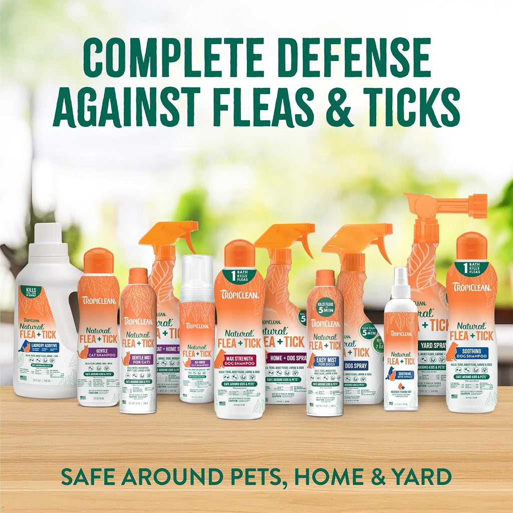 TropiClean made in USA natural flea shampoo for kittens
