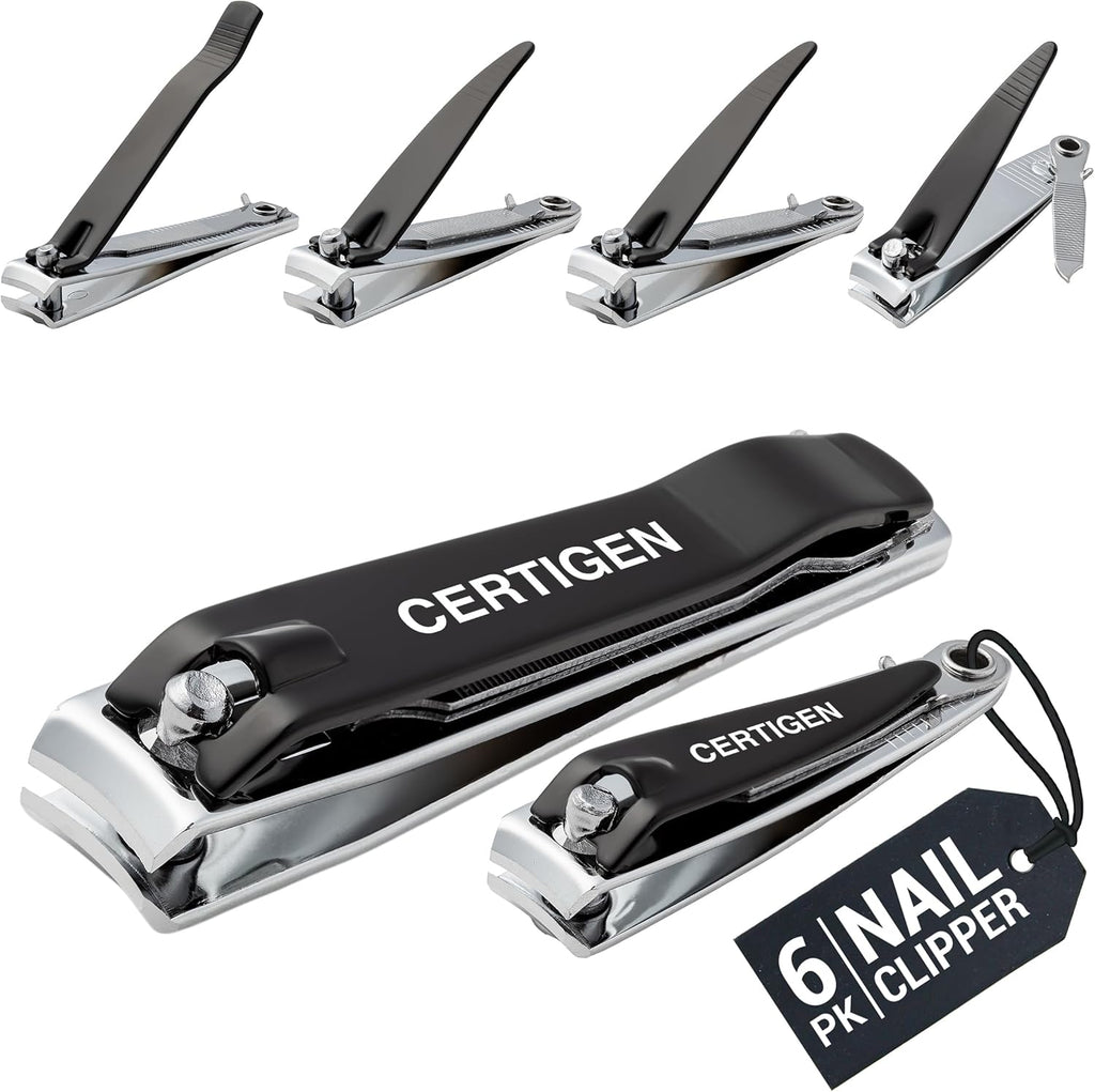 Certigen nail clippers set 6 piece front view
