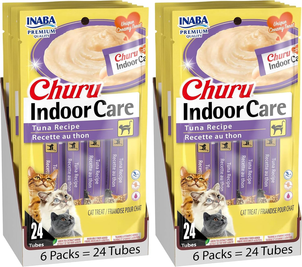 INABA Churu Indoor Care Cat Treats Lickable Tubes, Tuna, 24ct - Image 15