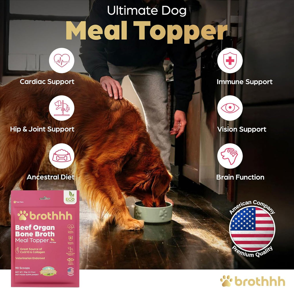 Veterinarian approved dog immunity and joint supplement pouch close up