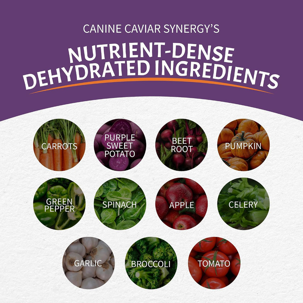 Canine Caviar 2.5 Pounds bag size comparison