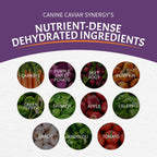 Canine Caviar 2.5 Pounds bag size comparison