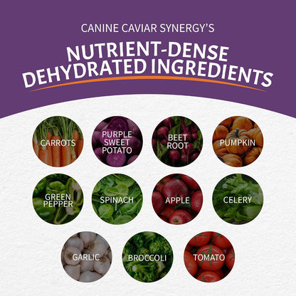 Canine Caviar 2.5 Pounds bag size comparison