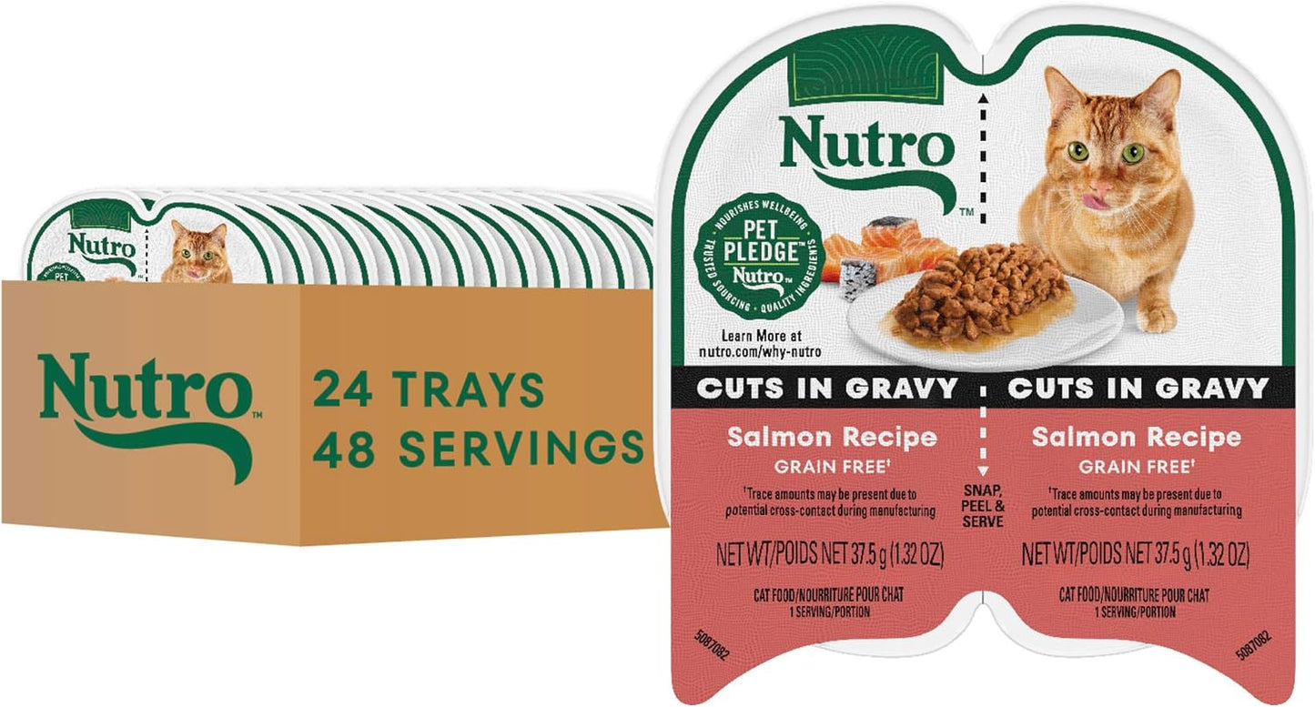 Nutro Perfect Portions Wet Cat Food Gravy Cuts Variety Pack, Cat Food Wet Recipe, Turkey or Chicken Recipe, 2.6 oz. Twin-Pack Trays, 12 Pack - Image 11