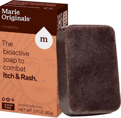 Marie Originals Itch Relief Soap Bar front view for natural skin soothing.