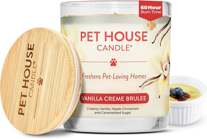 One Fur All Pet House Vanilla Candle Plant-Based/Soy - Clean Burning Scented, Long Lasting Pet Odor Candle for Home - Fresh Citrus - Image 12