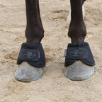 Harrison Howard overreach boots highlighting the secure touch close hook and loop closures