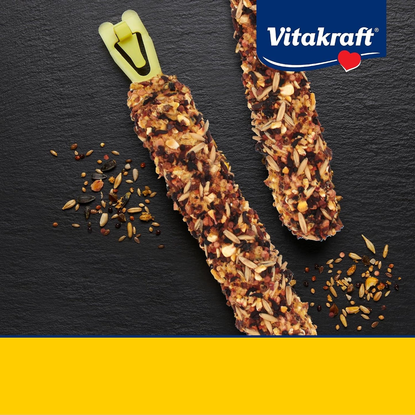 Vitakraft crunch sticks showing natural wood chew center