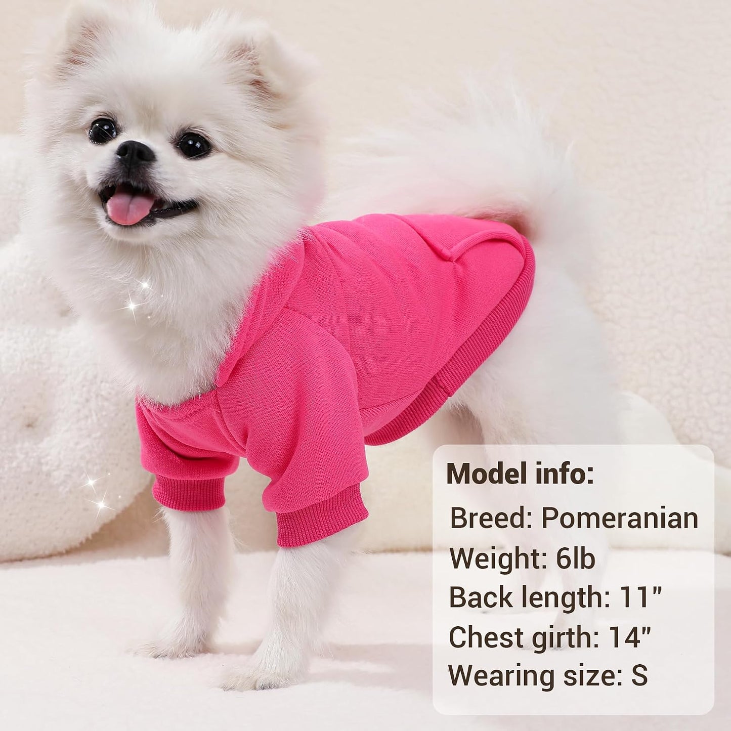 Elastic ribbed leg openings on Simcapy winter pet pullover clothing