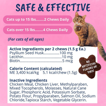 Premium Under The Weather cat hairball support product size and daily dosage guidelines