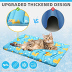 KOOLTAIL washable pet cooling mat flat on a living room floor