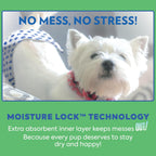 Full pack layout of the thirty two count OUT! pet care male dog wraps showing material flexibility