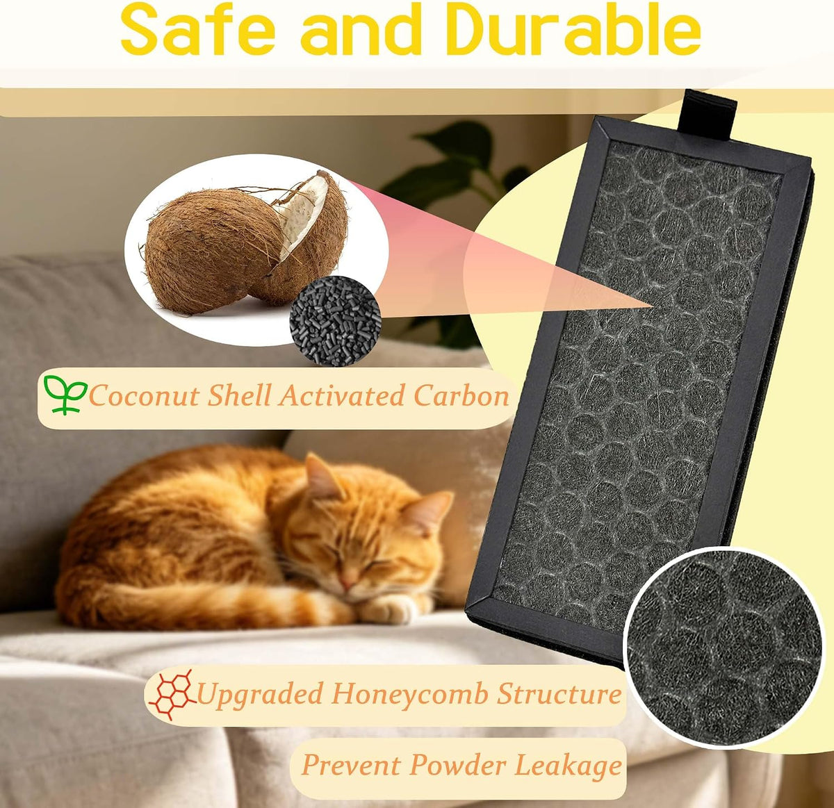 Petlibro Luma compatible deodorizer insert with convenient pull tab for easy removal