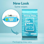 Hypoallergenic unscented dog wipes for cleaning sensitive paws and coats