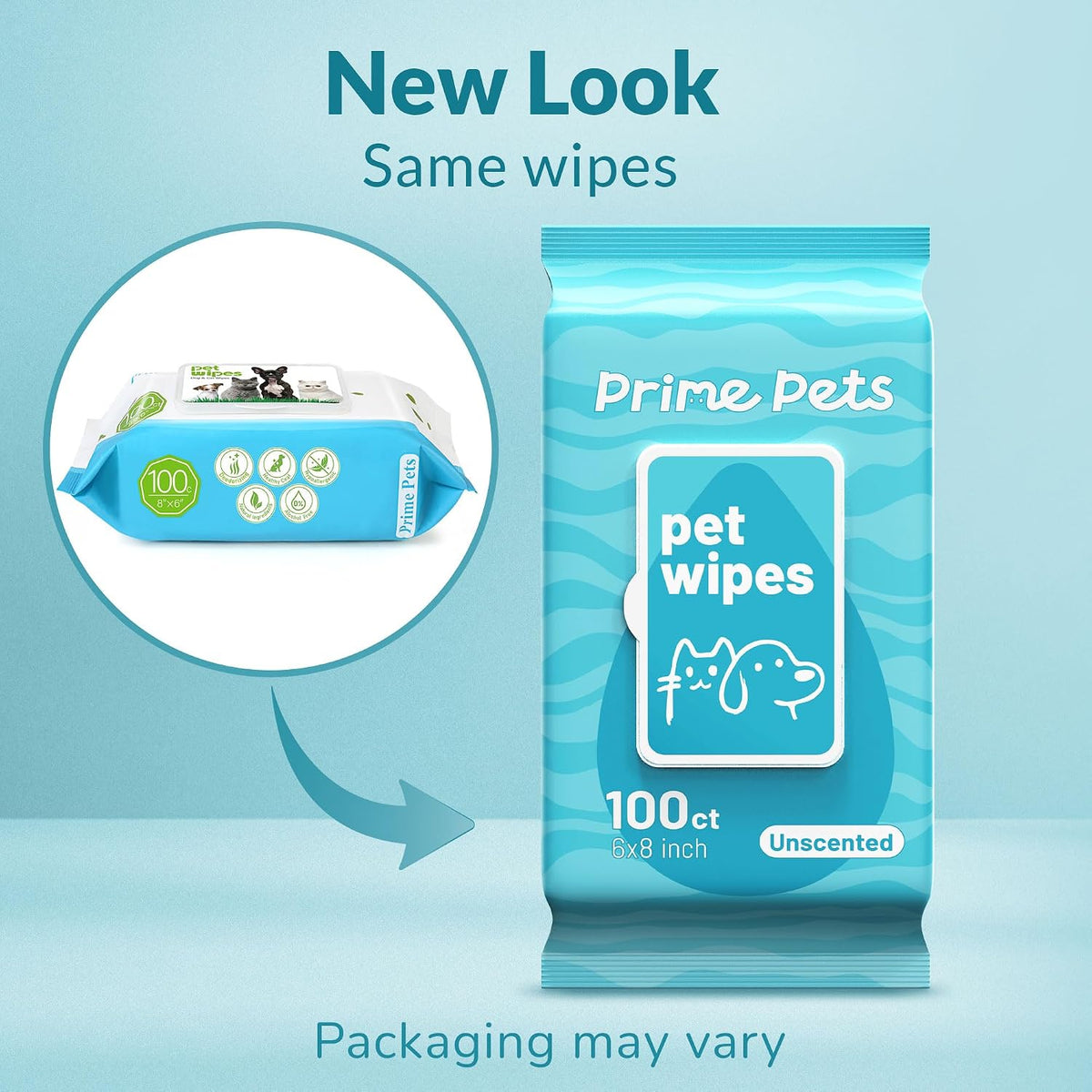 Hypoallergenic unscented dog wipes for cleaning sensitive paws and coats