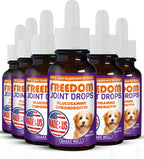 Freedom Joint Drops for Dogs with Hyaluronic Acid, MSM, Glucosamine, & Chondroitin, All Natural Liquid Joint Supplement for Dogs for Pain Relief, Mobility and Hip Support, 30 ml Dropper - Image 11