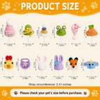 Hand knitted tiny hats for guinea pigs and snakes displaying various animal designs