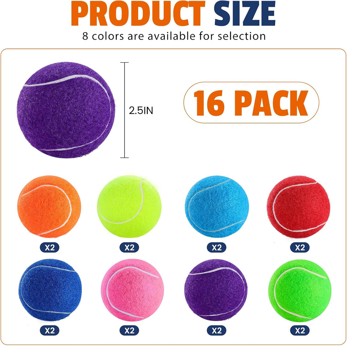 Close up of Furwey colorful dog fetch balls