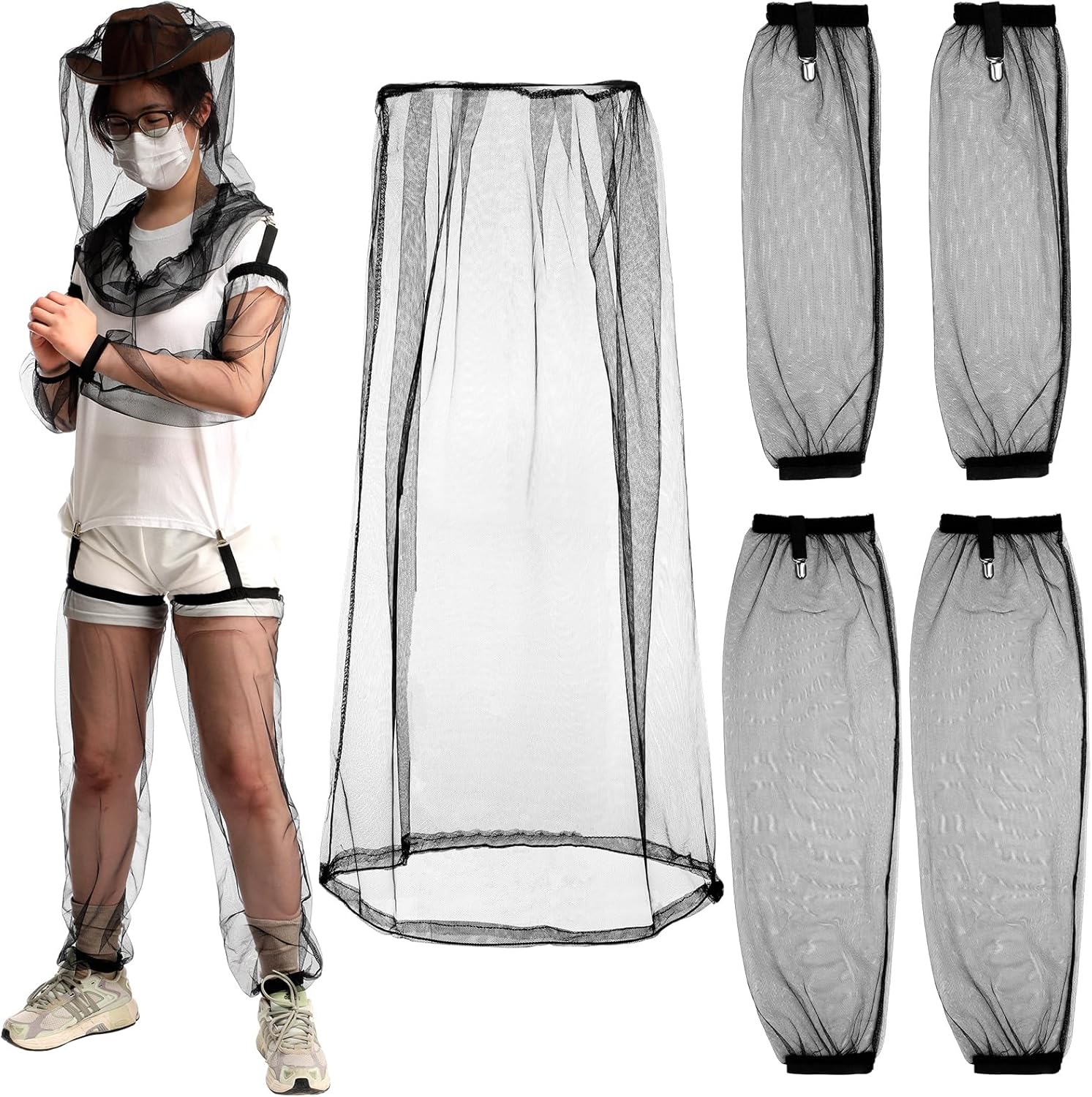 Yoojahow 5 piece anti mosquito netting suit front view