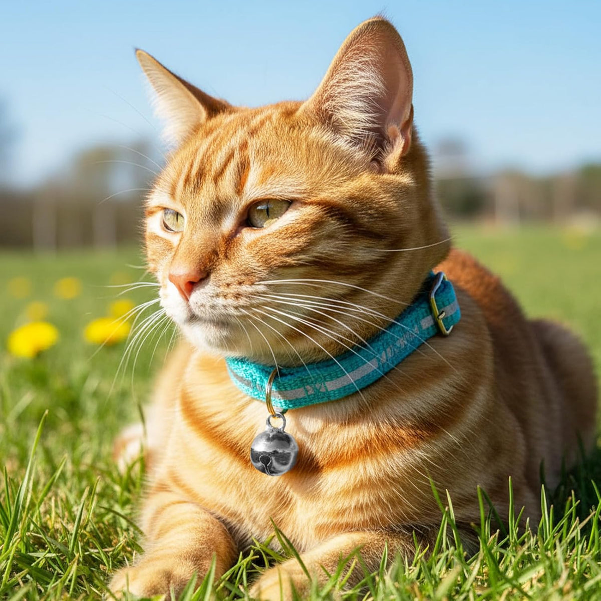 Mini chrome plated jingle bells for cats and small dogs tracking utility