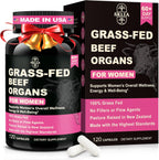 SKLIA beef organ supplement 120 capsules front view packaging