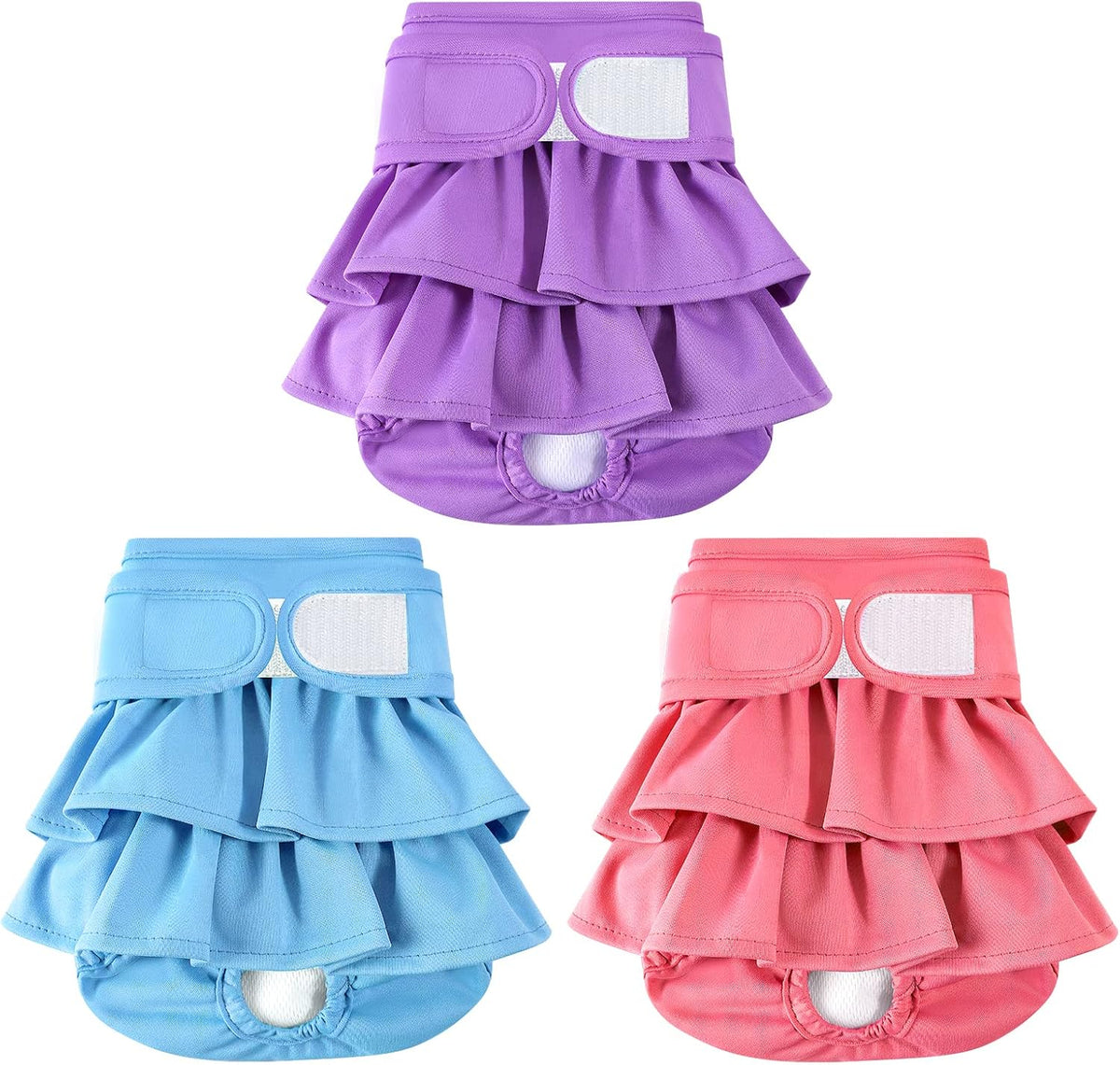 Washable Dog Diapers Female 3 Pack Reusable Highly Absorbent Doggie Diaper, Flexible Doggy Diaper Female Durable Leak-Proof Diapers for Dog Period Heat Incontinence Potty Training, XS - Image 10