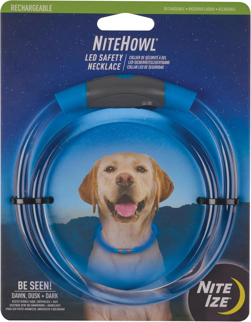 Nite Ize NiteHowl Rechargeable LED Safety Necklace - Dog Light for Dog-Walking Gear - Weather-Resistant Design - 5 Hours Runtime - Cut to Fit from 12" to 27" - Green - Image 10