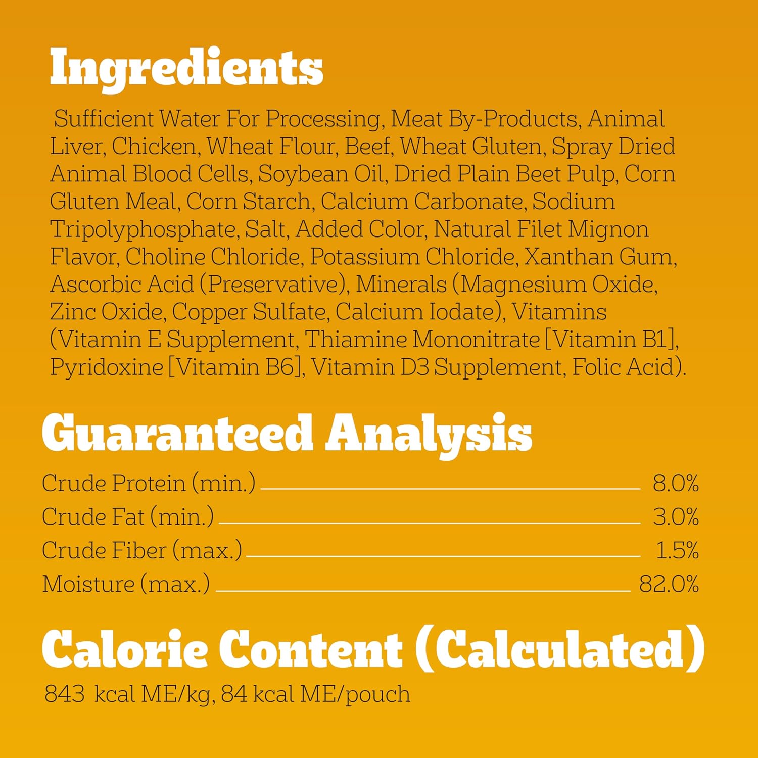 Pedigree Choice Cuts wet dog food mixed with dry kibble