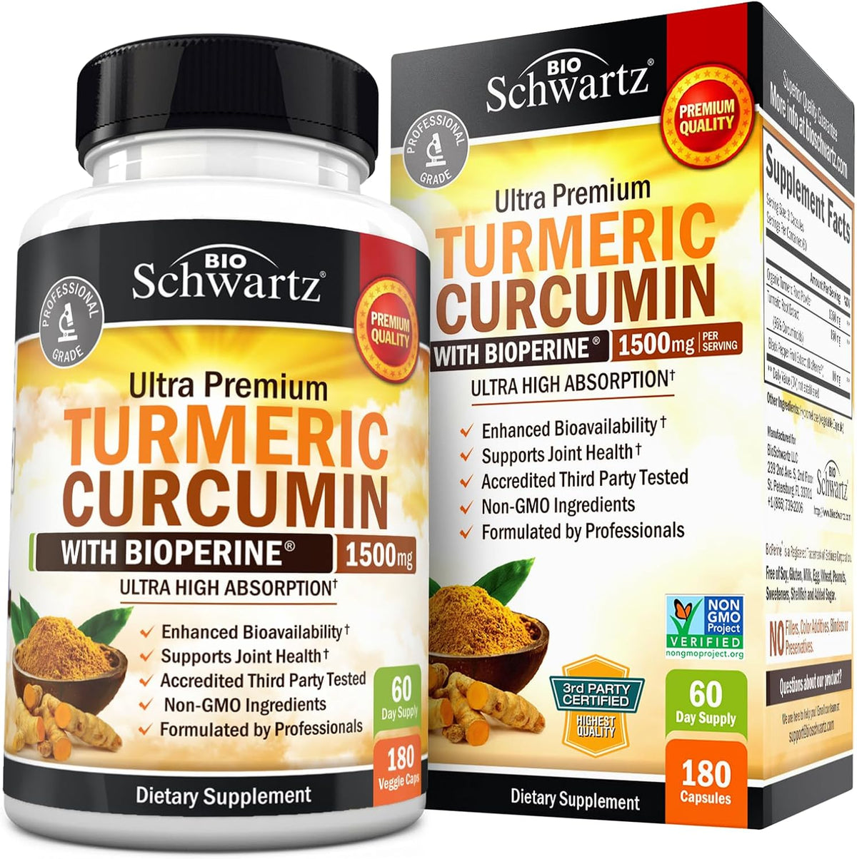 Turmeric Curcumin with Black Pepper Extract 1500mg - Turmeric Supplement - Image 10