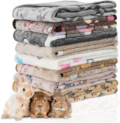 6 Pack Guinea Pig Cage Liner, Washable Guinea Pig Fleece Blankets Beding Accessories, Flannel Throw Warm Sleep Mat, Pet Pee Pads for Small Animal Hamster Rabbit Puppy Cat (Dark Color, 26x14 Inch) - Image 11