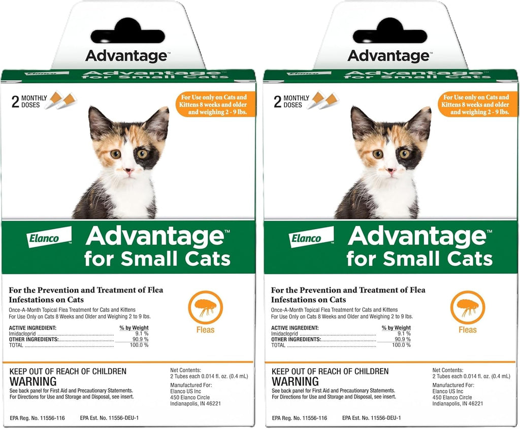 Advantage Topical Cat Flea Treatment and Prevention for Small Cats 2-9 lbs. | Apply Flea Drops Monthly | 2 Treatments - Image 10