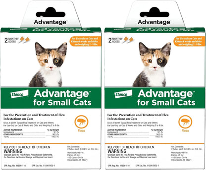 Advantage Topical Cat Flea Treatment and Prevention for Small Cats 2-9 lbs. | Apply Flea Drops Monthly | 2 Treatments - Image 10