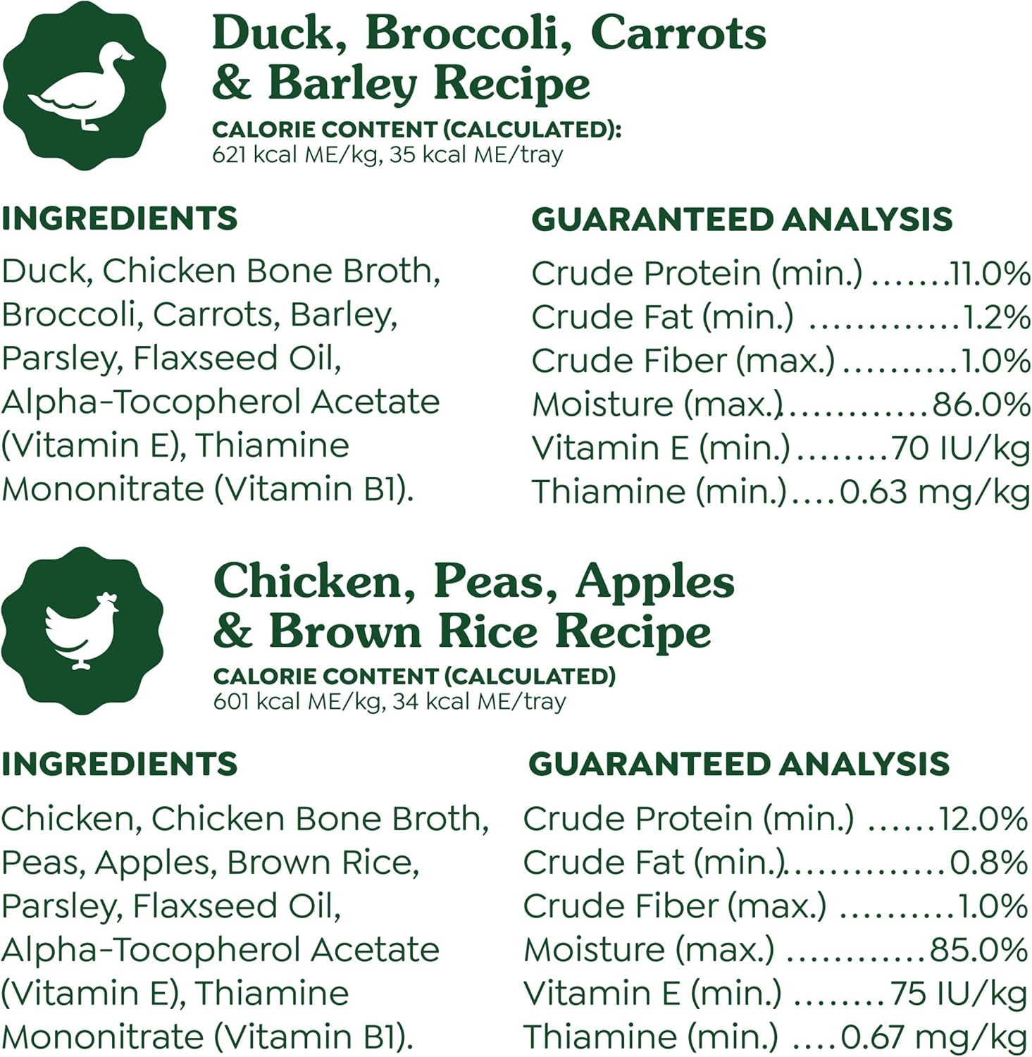 Greenies VitaBroth meal complement for adult dogs showing nutritional benefits