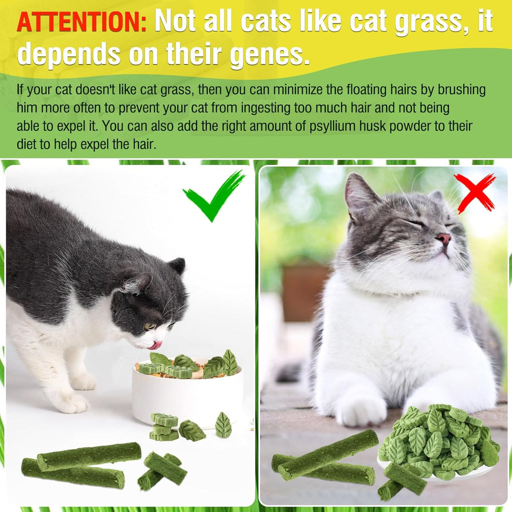 SYWUAII chicken flavor cat grass treats for indoor cats