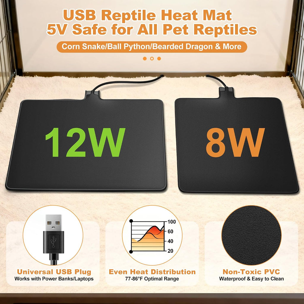 Packaging box of the authentic ONKELYIM USB reptile heat pad imported from the USA.