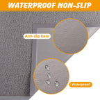 Waterproof non slip backing of the premium international pet mat.