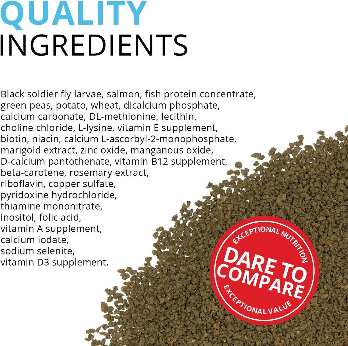 Micro spatula measuring small fish food granules