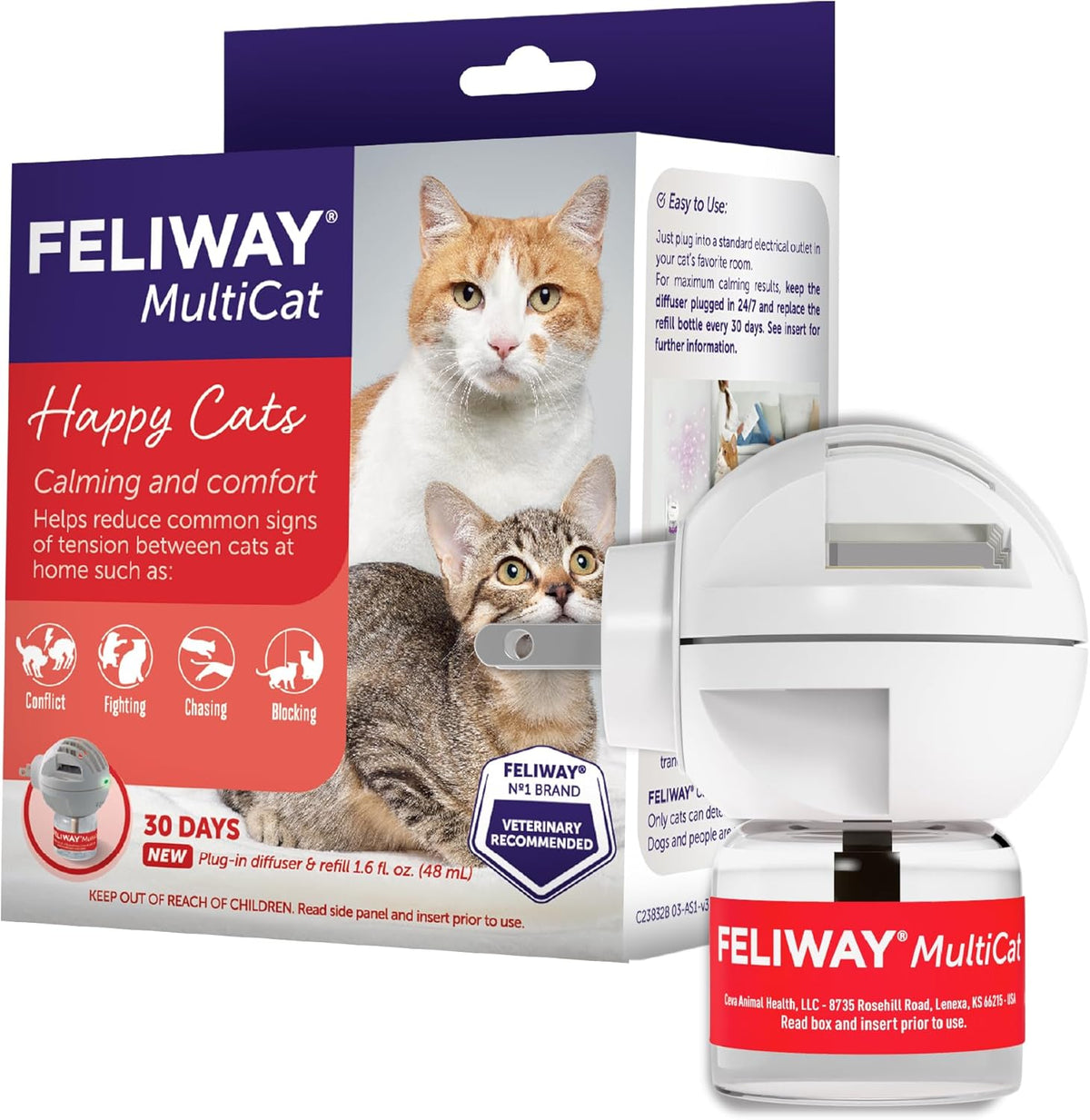 Feliway MultiCat starter kit front view packaging