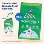 Close up of Ultra Fresh silica gel cat litter texture