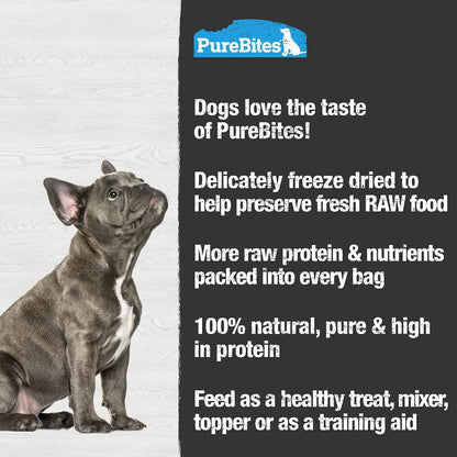 PureBites pet food packaging highlighting USA made quality standards for dogs
