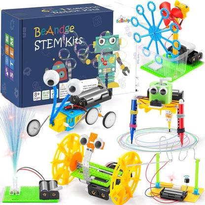 IDUINO 6 in 1 STEM robotics kit front view showcasing the packaging and various built robot models.